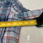 Aeropostale Aeropastale PlaidShirt Womens S Blue Woven Button Up Flannel Long Sleeve Rugged Photo 3