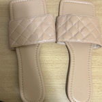 Wild Diva  Tan Quilted Slide Sandals Photo 0