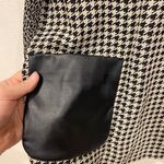 Max Mara Weekend  Houndstooth Faux Leather Top Size 4 EUC Photo 3