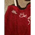 Cite Elephant Print Maxi Dress Red Novelty Artsy‎ Art to Wear quirky maxi Large Photo 4