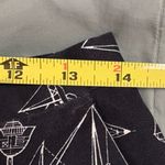 Kate Hill  Navy Nautical Print Cropped Cotton‎ Pants Size 10P EUC Photo 3