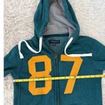 Vintage Aeropostale Full Zip Hoodie Sweatshirt Teal Yellow Number 87 XS Teen Green Size undefined Photo 4