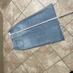 Pistola Denim Maxi Skirt Light Wash Front Slit Raw Hem Size 27 modes blue Photo 5