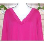 Liz&Me Pink Short Sleeve Knit Top Size 3X 26W 28W Stretch Mock Bling Undershirt Photo 1