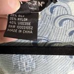 Citron Santa Monica Silk Blend Jacket Open Front Lightweight Geen Blue Petite M Size undefined Photo 5