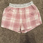 Hollister  Pink Pajama Plaid Shorts Photo 0