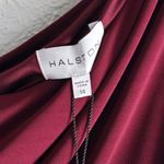 Halston Heritage Halston Camille One Shoulder Dress in Bordeaux Red Matte Jersey Sz 14 NWT Photo 5