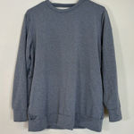 Nike  Women's Dry Top Crew Long Sleeve SweatShirt Back Wrap‎ Gray Small Photo 0