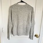 Quince  Baby Alpaca Wool Diamond Stitch Crew in Light Grey Photo 7