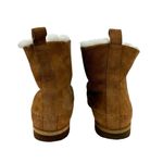 Jenni Kayne  Suede Moc Shearling Lined Slip On Ankle Snow Boots Tan Size 39 Photo 7