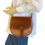VINTAGE 1990'S BALLY DUAL BROWN LEATHER MESSENGER CROSSBODY PURSE Photo 0