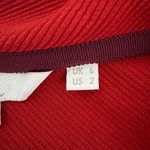 Boden Shirt Womens 2 Red Sarah Ottoman Top Peter Pan Collar Updated Basic Photo 6