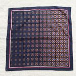 Wistel T Italy Blue Red Gold Gradient Floral Burst Square Scarf Regency Estate Photo 1