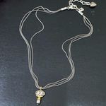 Brighton Retired Venezia Gold/Silver Scrolled Oval Pendant 3-Strand Necklace Photo 2