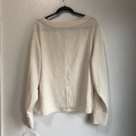 MM.LaFleur  elegant cream ivory Long Sleeve Top blouse size xxl Photo 4