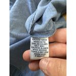 Go Softly Patio Embroidered Floral Denim Mumu Dress Zip Front Pockets Sz Medium Blue Photo 7