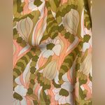S/W/F Duomo Floral Cross Halter Neck cutout mini dress Green Size M Photo 4