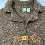 HWR Anthropologie Brown Textured sweater jacket Photo 3