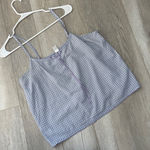 Gingham Cami Tank Top womens Purple (large) cottagecore softgirl retro light Photo 0