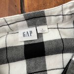 Gap B&W Plaid Flannel Button Front Shirt Dress Photo 1