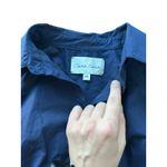 Cara Cara Allegra Top Women's Blouse Top XS Navy Blue Peplum Photo 2