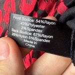 Lane Bryant Cheetah Print Tank Top Womens 18 Black & Red Square Neck Tank Top Photo 3