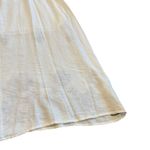 Evelyn S. French Boutique Maxi Dress Beaded Embroidered Boho Cotton Size Medium White Photo 9