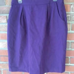 Vera Wang  Purple wool skirt Photo 0