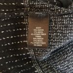 Alex Marie zip down black With silver foil cardigan Women’s Size S Small Photo 6