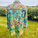 John Mark  Colorful Floral Embroidered Kimono Petite Jacket Photo 8