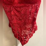 Rampage  cherry red bodysuit corset lace bustier lingerie Sz 38C Photo 3