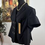 Lane Bryant  Women Plus BlackJacket 18 Short Sleeve Clueless Preppy Office Siren Photo 4