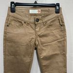 G by Guess  Brown Shiny Skinny Jeans Photo 1