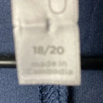 Cacique  WOMENS SIZE 18/20 NAVY NYLON SPANDEX SLEEP JACKET WITH POCKETS Photo 5