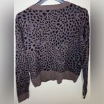 Sanctuary Let's Hang Cardigan Brown Leopard Print Medium VGUC Photo 1