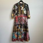 Johnny Was NEW Tibby Jaime Long Sleeve Floral Silk Midi Dress Size Small Photo 2
