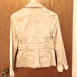 White House | Black Market NWT WHBM Blazer Blazer 0 cream color ruffle belt Photo 1
