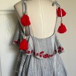 Hemant & Nandita Aesha Mini Tassel Shell Dress White Size L Photo 5