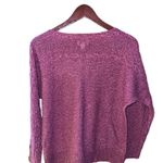 st. john's bay St. John’s Bay long sleeved boatneck burgundy sweater women's size petite medium Photo 2