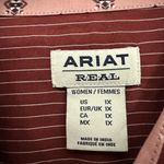 Ariat Women’s Kirby Stretch Fired Brick Pinstripe Button Down Shirt Size 1X NWT Photo 3