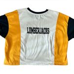 Champion NAU Colorblock T-Shirt Cropped Boxy Northern Arizona University Lumberjacks Photo 2
