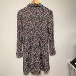 Boden Paisley Print Collared Pockets Long Sleeve Shirt Dress Women US 4 UK 8 Blue Photo 5