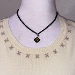 Bogari Cream Knit Sleeveless Top Embroidered Neckline Soft Stretchy Size M Photo 2