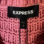 EXPRESS  Pink Cable Knit Cropped Sweater Women's Size S Photo 4