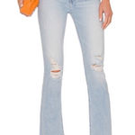 MOTHER HIGH Waisted Rider Ankle Fray Island After Hours Jean Photo 0