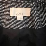 Loft Blazer Jacket Open Front Blue Lined Cotton Aztec Pattern Fringe Size Medium Photo 11