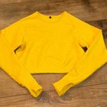 Alphalete Alphlete Revival Bright Yellow Long Sleeve Crop Top Size M Photo 0