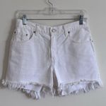 Levi's Vintage 555 Women's White Denim Cut-Off Shorts size 28 Made in Mexico Photo 0