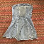 NWT SIGNATURE 8 DENIM STRAPLESS DRESS Blue Photo 2