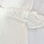 Central Park West New  Lace Off The Shoulder Mini Dress Bristol White Photo 7